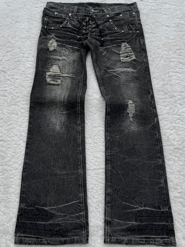 Gothic Retro Flare Jeans