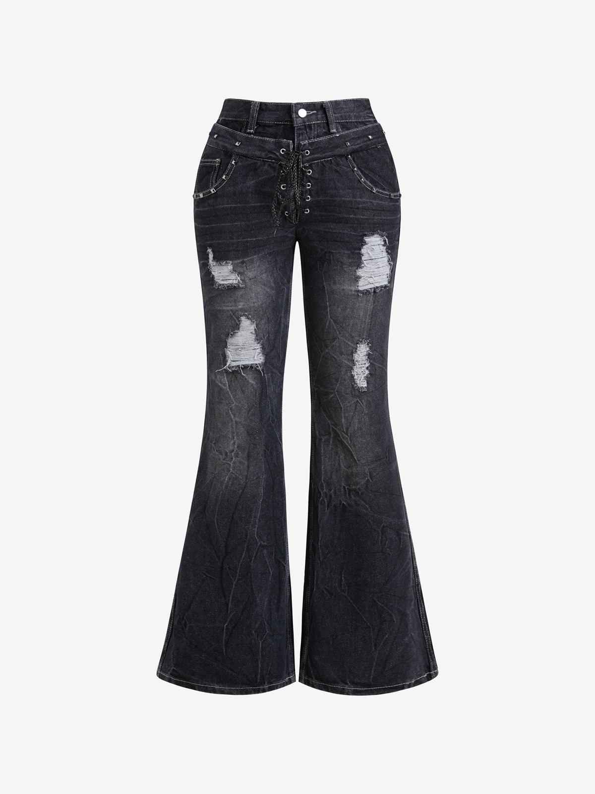 Gothic Retro Flare Jeans