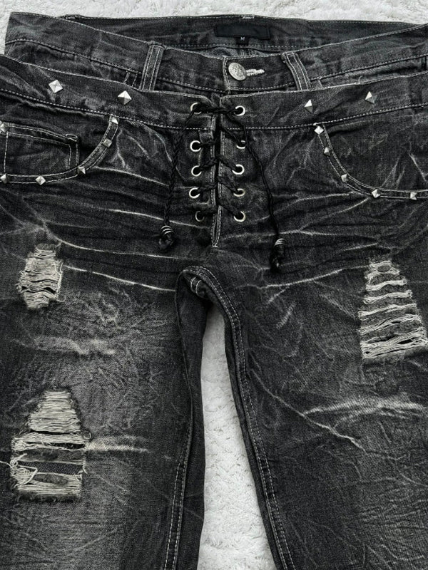 Gothic Retro Flare Jeans