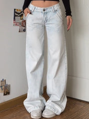 American Retro Casual Boyfriend Jeans