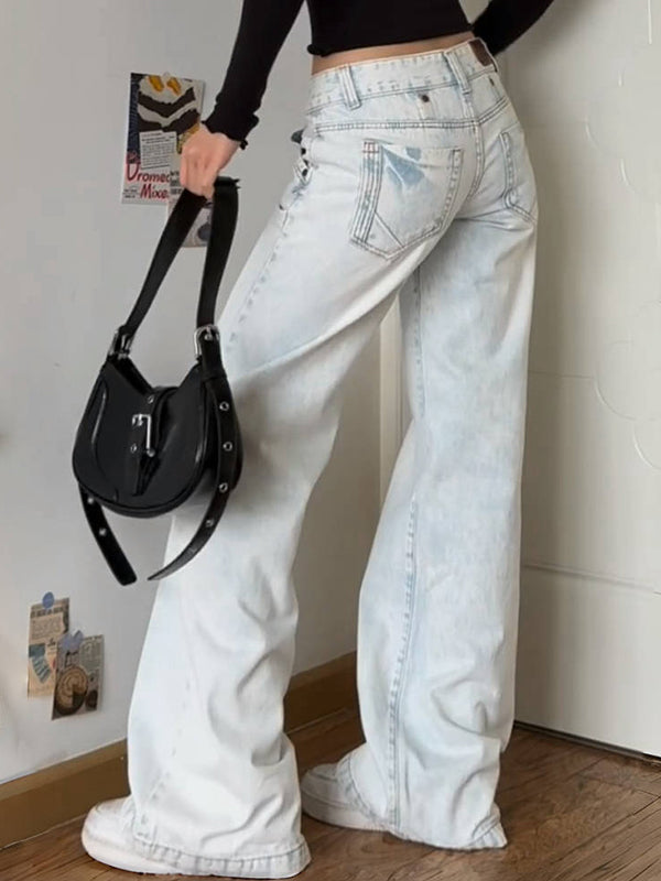 American Retro Casual Boyfriend Jeans
