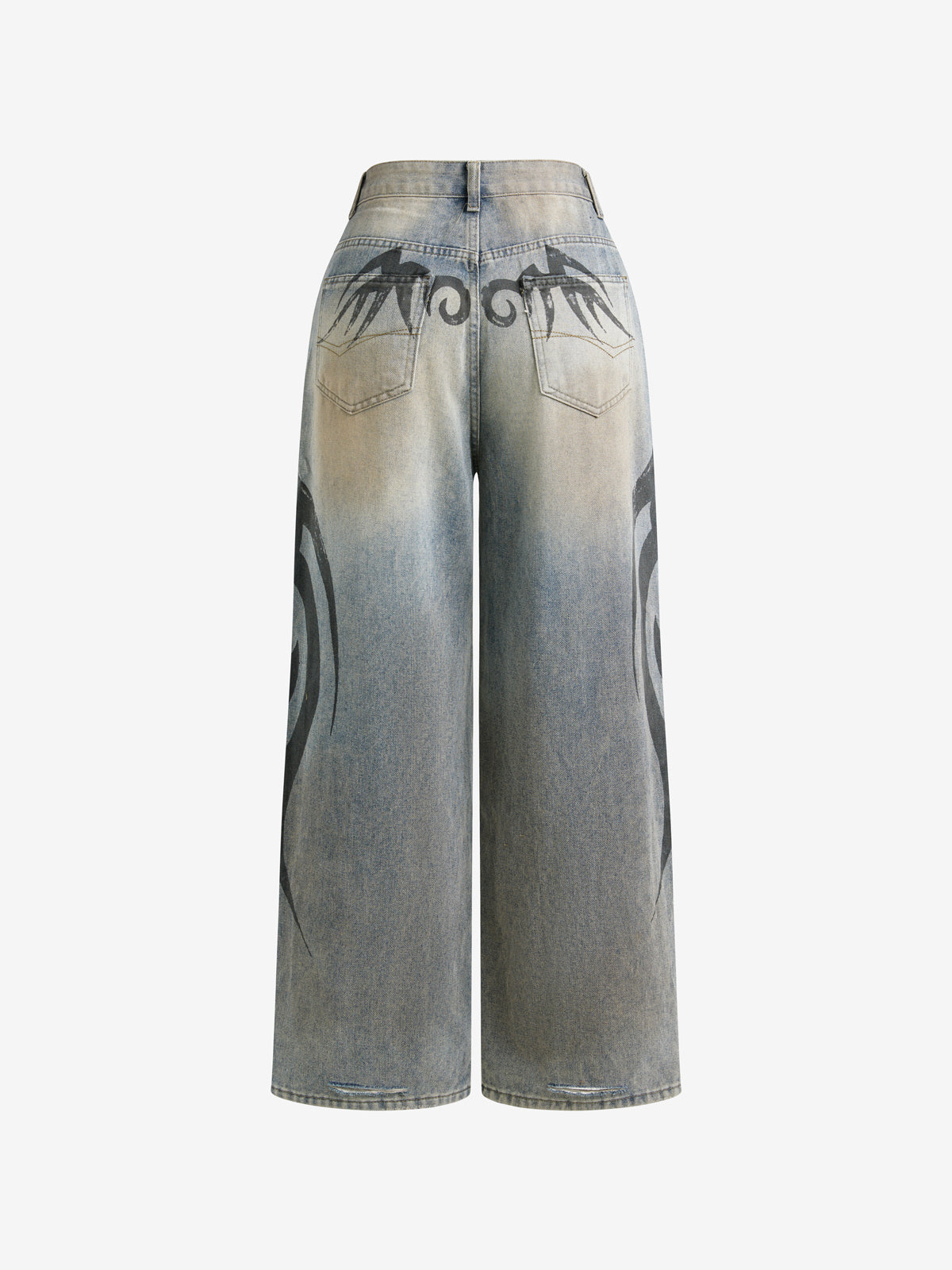 washed-out print Boyfriend Jeans