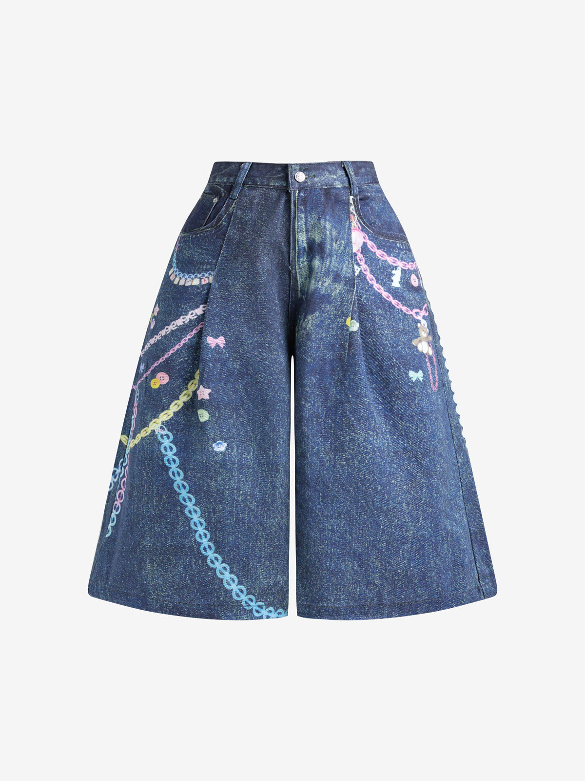 Thin design Denim Shorts