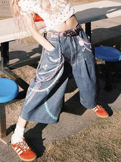 Thin design Denim Shorts