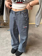 Embroidered Vintage Casual Boyfriend Jeans