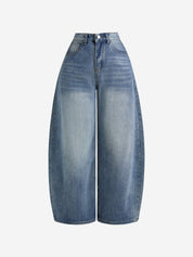 Vintage Bamboo Pattern Boyfriend Jeans