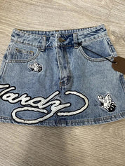 Gothic Hip Hop Alphabet Mini Skirt