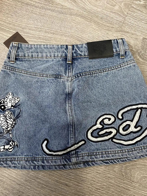 Gothic Hip Hop Alphabet Mini Skirt