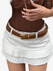 Sweet Pleats Mini Skirt