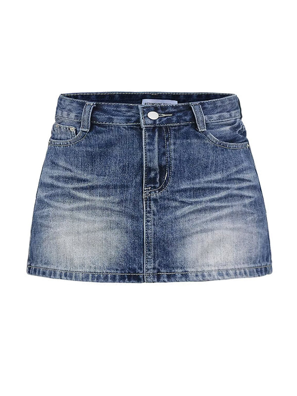 distressed Mini Skirt