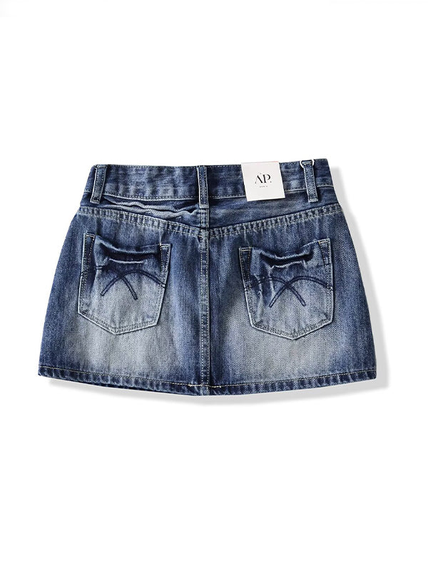 distressed Mini Skirt