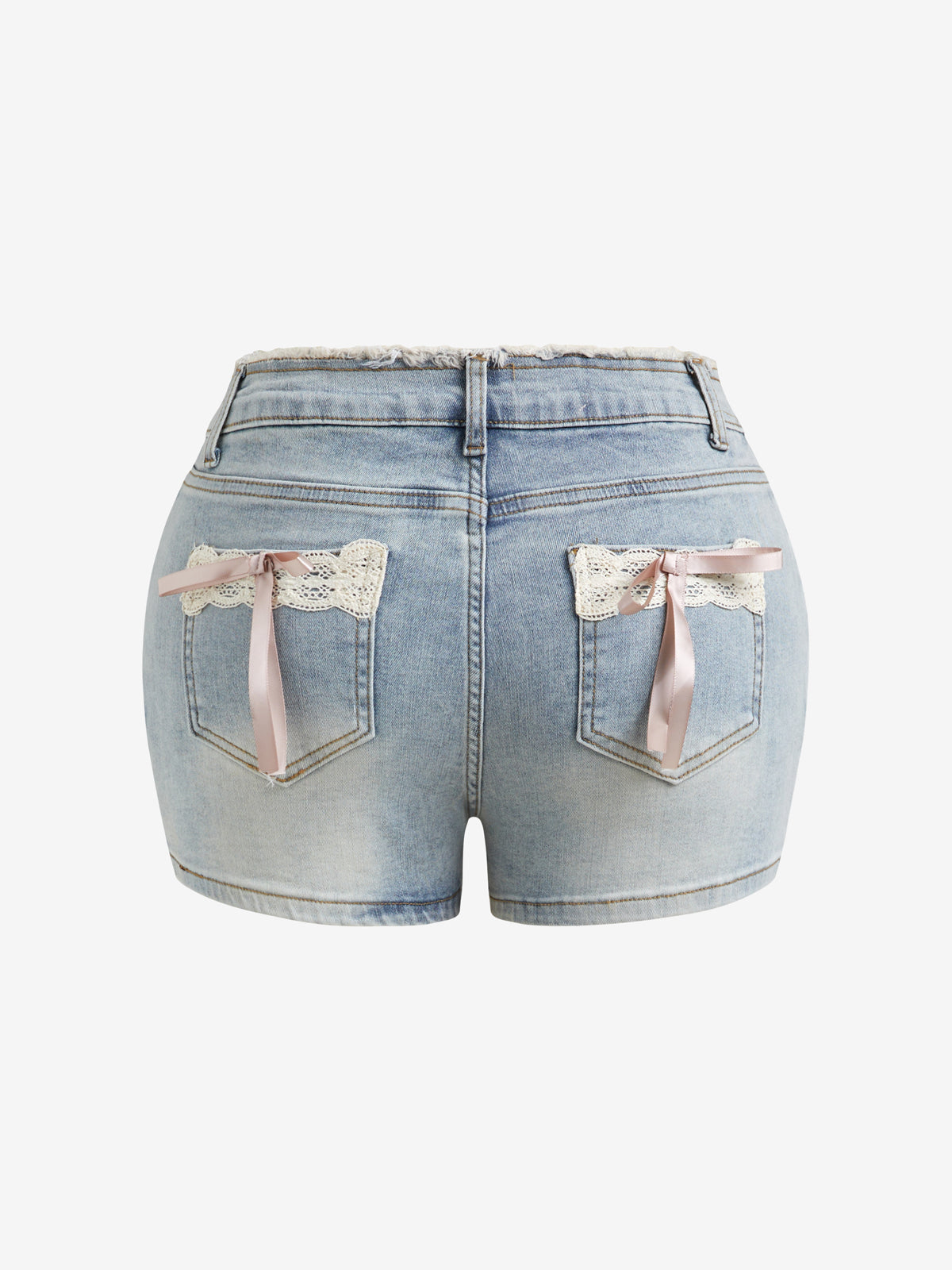 American Vintage Bow Denim Shorts