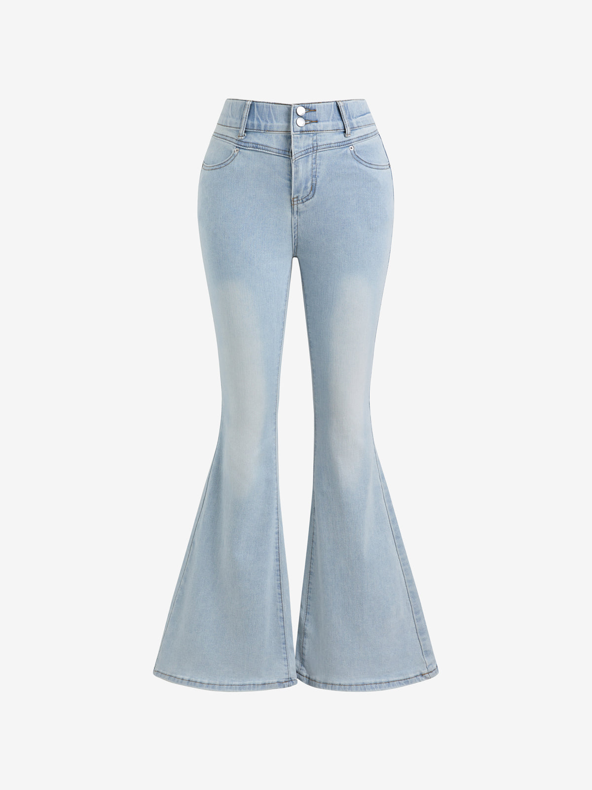 high waisted slimming Flare Jeans