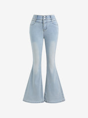 high waisted slimming Flare Jeans
