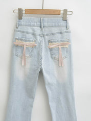 high waisted slimming Flare Jeans