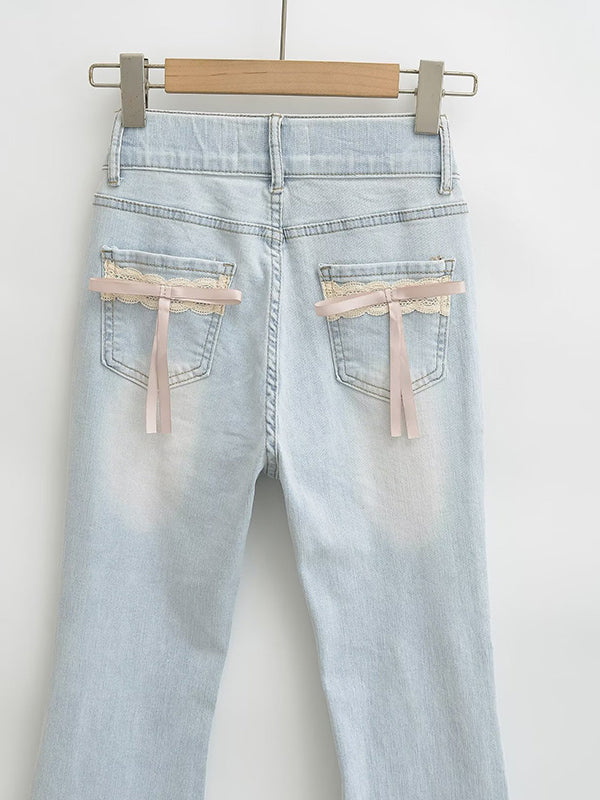 high waisted slimming Flare Jeans