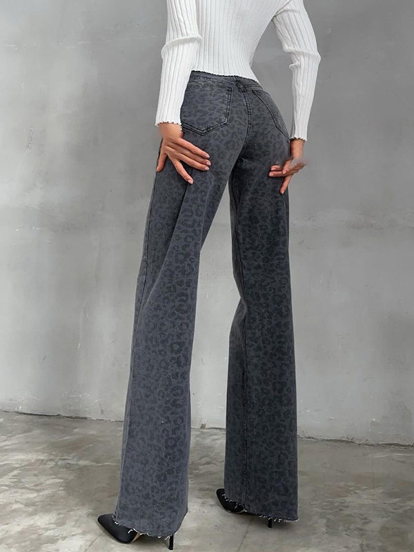 distressed Slim Straight Boyfriend Jeans