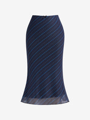 Vintage Stripes Maxi Skirt