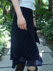 Vintage Stripes Maxi Skirt