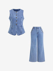 American solid colour loose Two Piece
