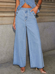 American solid colour loose Two Piece