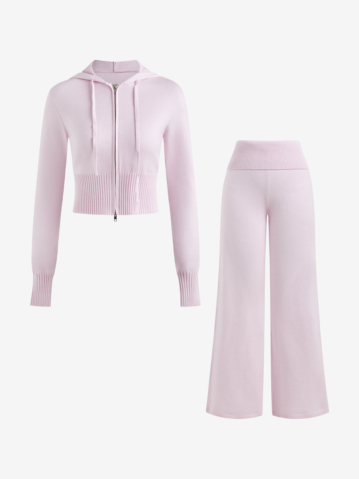 Solid Colour Slim fit Two Piece