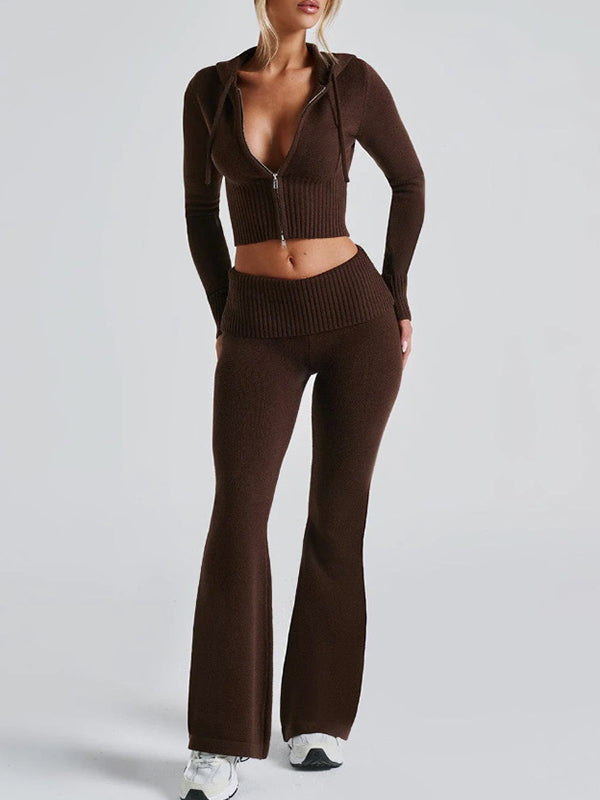 Solid Colour Slim fit Two Piece