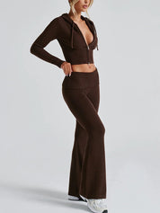 Solid Colour Slim fit Two Piece