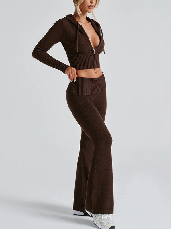 Solid Colour Slim fit Two Piece