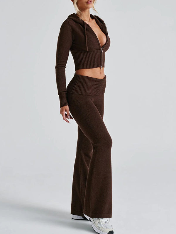 Solid Colour Slim fit Two Piece
