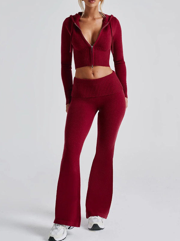 Solid Colour Slim fit Two Piece