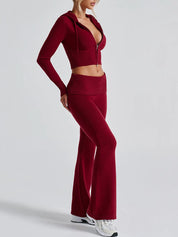 Solid Colour Slim fit Two Piece