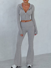 Solid Colour Slim fit Two Piece