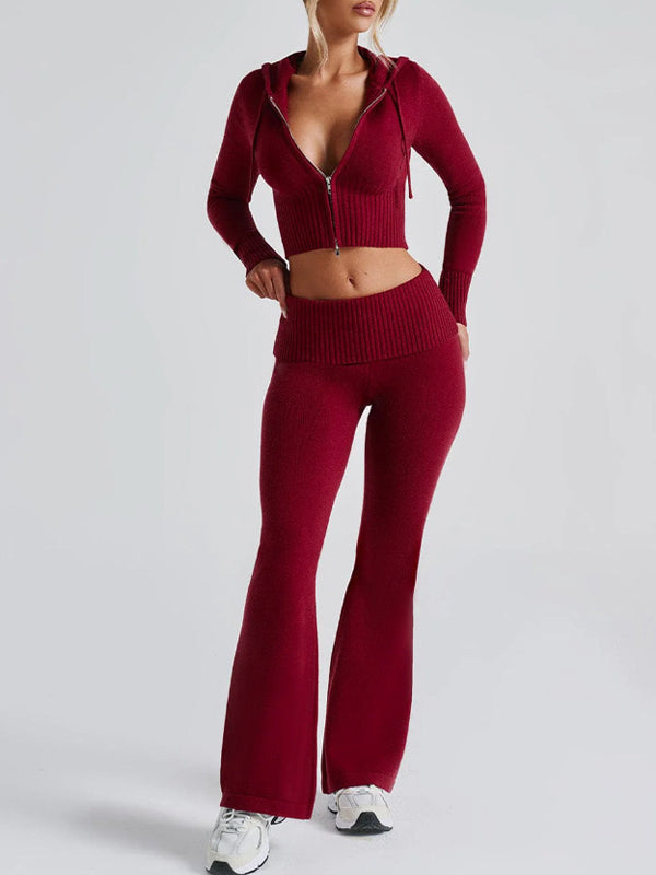 Solid Colour Slim fit Two Piece
