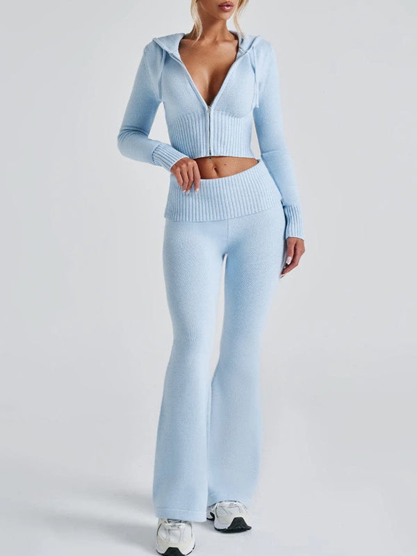 Solid Colour Slim fit Two Piece