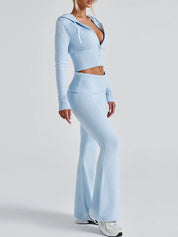 Solid Colour Slim fit Two Piece