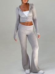 Solid Colour Slim fit Two Piece