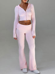 Solid Colour Slim fit Two Piece