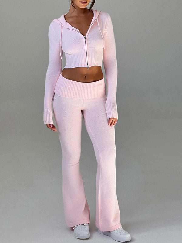 Solid Colour Slim fit Two Piece