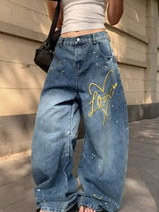 Ink And Graffiti Machete Boyfriend Jeans
