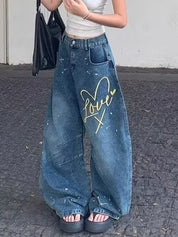 Ink And Graffiti Machete Boyfriend Jeans
