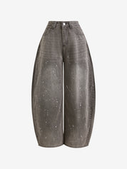 Splash Ink Aged Wash Boyfriend Jeans