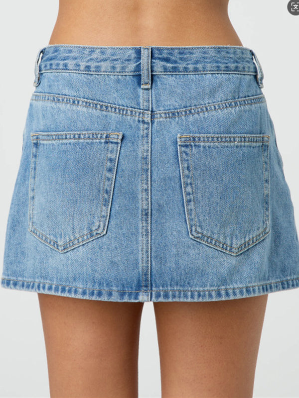 Slim Casual Stretch Mini Skirt
