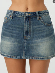 Slim Casual Stretch Mini Skirt