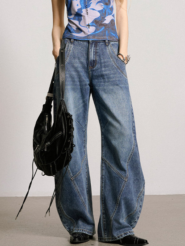 American Vintage Washed Boyfriend Jeans