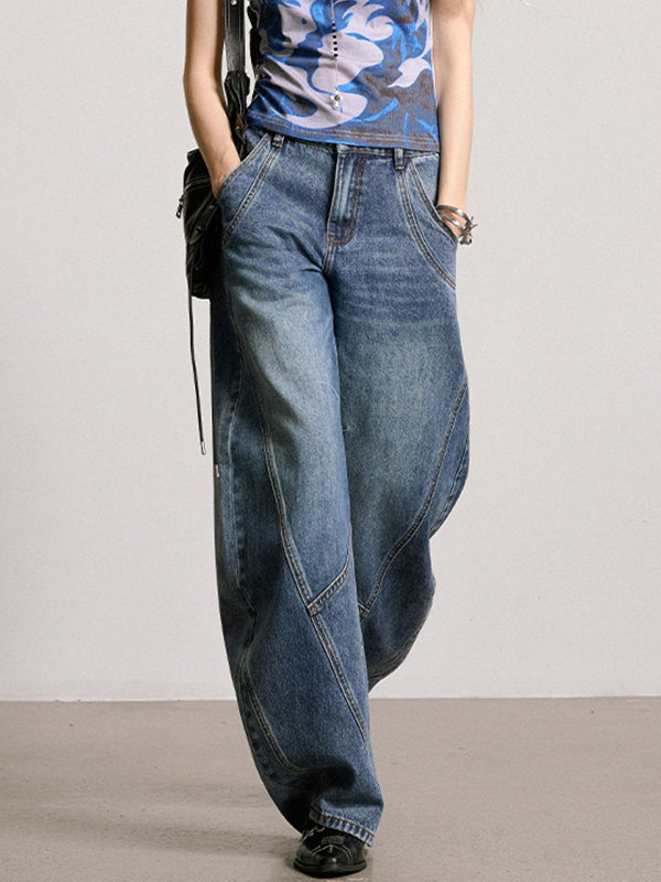 American Vintage Washed Boyfriend Jeans