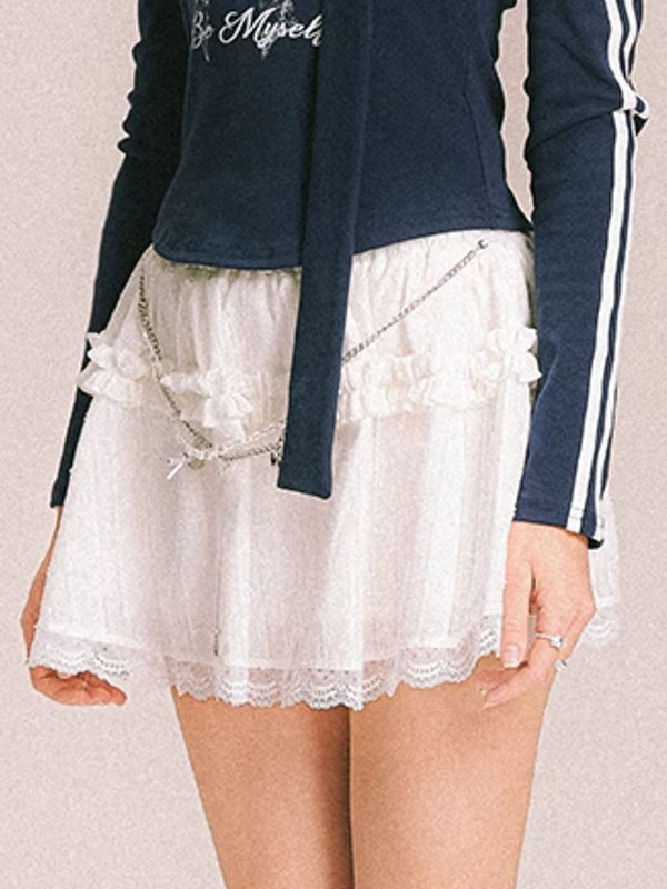 Sweet Cool Ballet Style Mini Skirt