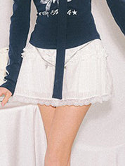 Sweet Cool Ballet Style Mini Skirt