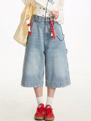 American Aged Wash Denim Shorts