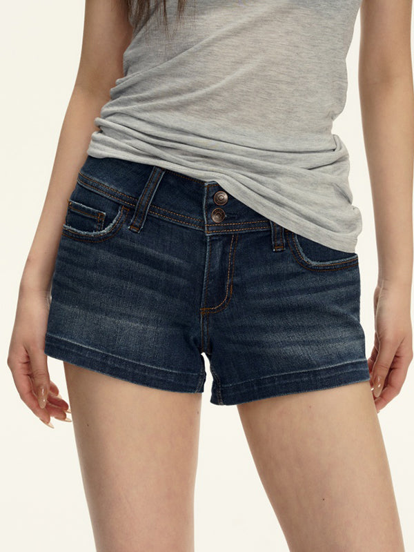 Spice Girls Low Waisted Hot Pants Denim Shorts